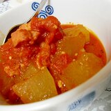 冬瓜とベーコンのトマト煮込み